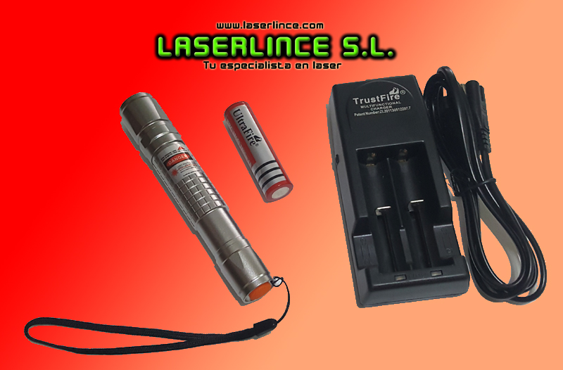 01 Set 200mW 650nm Red Laser Pointer + Charger + 18650